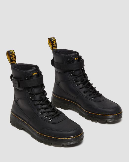 Dr. Martens Black Combs Tech Ii Wyoming Leather Utility Boots for men
