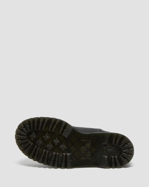 Dr. Martens 2976 Quad Imitatiebont Gevoerde Platform Chelsea Laarzen Leer Schoenen in het Black