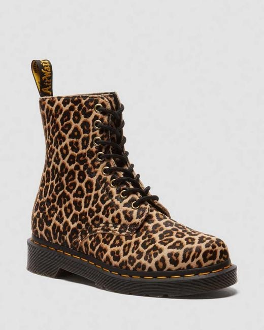 Dr. Martens Brown 1460 Leopard Leather Boots