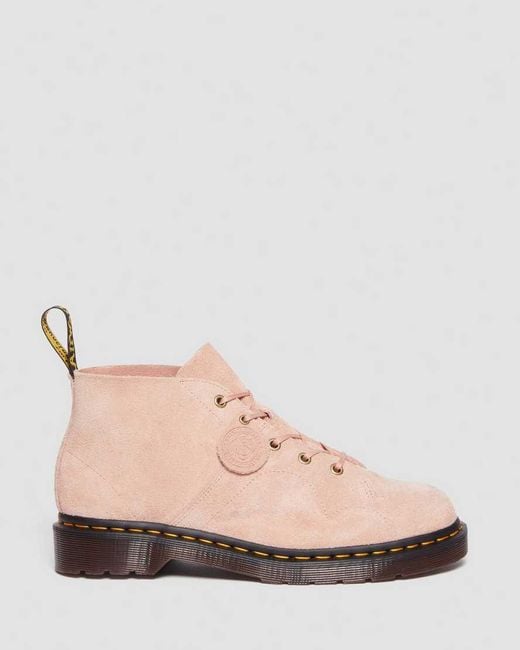 Dr. Martens Pink Church Desert Oasis Suede Monkey Boots for men