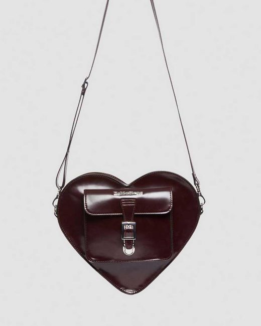 Dr. Martens Brown Vegan Heart Shaped Bag
