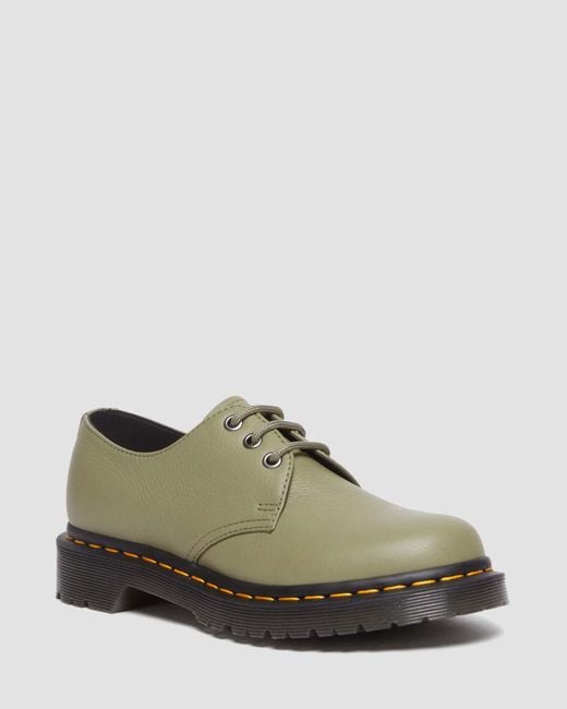 Dr. Martens Green 1461 Virginia Leather Oxford Shoes