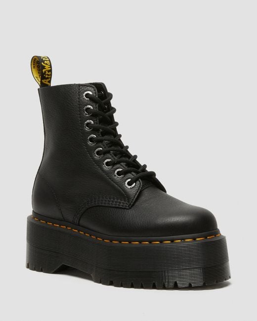 Dr. Martens Black 1460 Pascal Max Leather Platform Boots