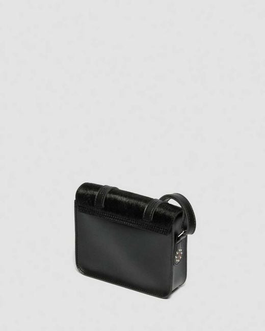 Dr. Martens Black 7" Hair On & Kiev Leather Satchel