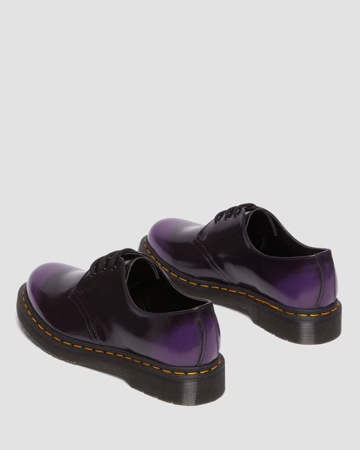 Dr. Martens Black 1461 Rub Off Vegan Oxford Shoes for men
