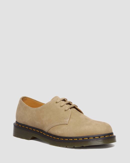 Dr. Martens Natural 1461 Tumbled Nubuck Leather Oxford Shoes for men