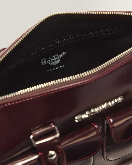 Dr. Martens Black Top Handle Rub Off Vegan Leather Bag