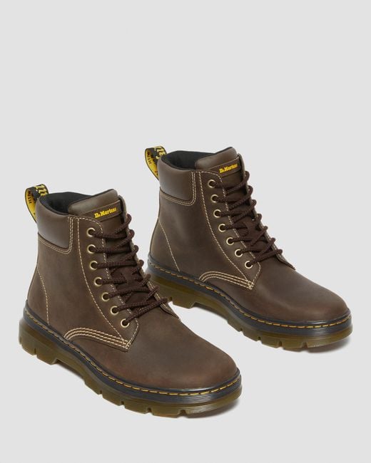 Dr. Martens Winch Wyoming Leather Lace Up Boots in Brown Lyst