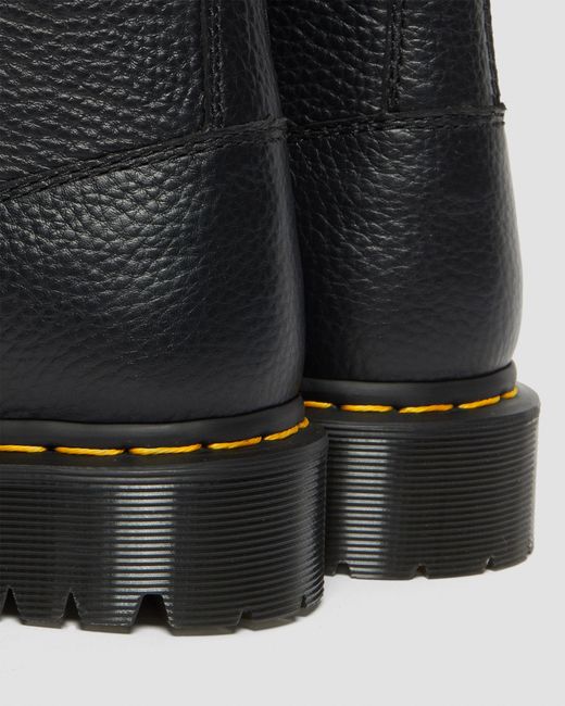 Dr. Martens Black 1460 Bex Faux Fur-lined Leather Lace Up Boots for men