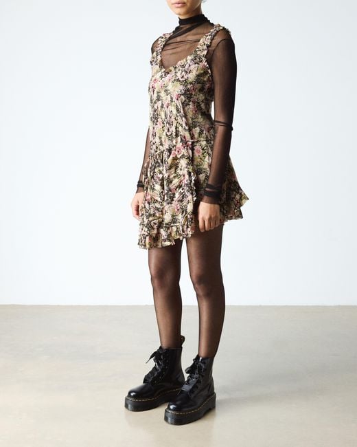 Cuero botas con plataforma molly en piel zapatos Dr. Martens de color Black