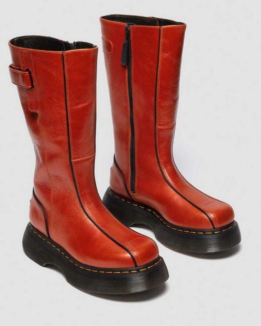 Dr. Martens Red Buzz Hi