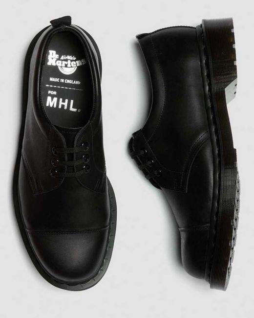 Dr. Martens Black 1461 Mhl Eye Leather Shoes for men