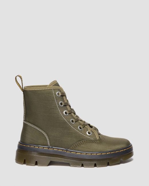 Dr. Martens Green Combs Ii Nylon Utility Boots