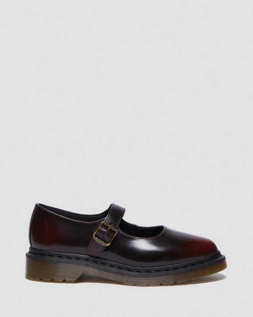 Dr. Martens Black Elphie Mary Jane Leder Schuhe