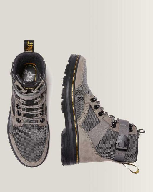 Dr. Martens Black Combs Tech Ii Fleece-Lined Casual Boots for men
