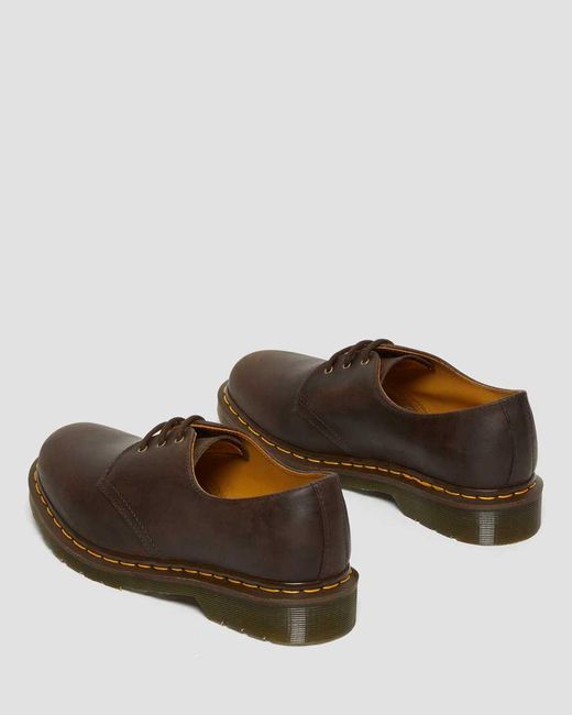 Dr. Martens Brown 1461 Crazy Horse Leather Oxford Shoes