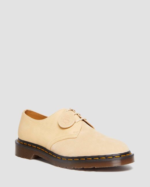 Dr. Martens Natural 1461 Made In England Suede Oxford Shoes for men
