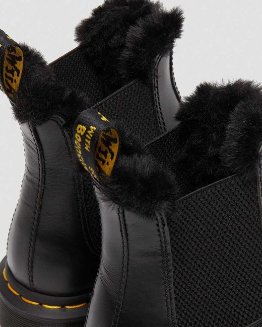 Dr. Martens Multicolor 2976 Leonore Faux Fur Lined Chelsea Boots