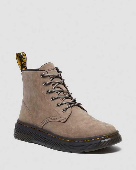 Dr. Martens Brown Crewson Chukka Buck Lace Up Boots for men