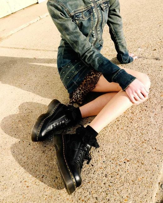 Dr. Martens Black Buzz 5-Eye Milled Nappa Leather Shoes