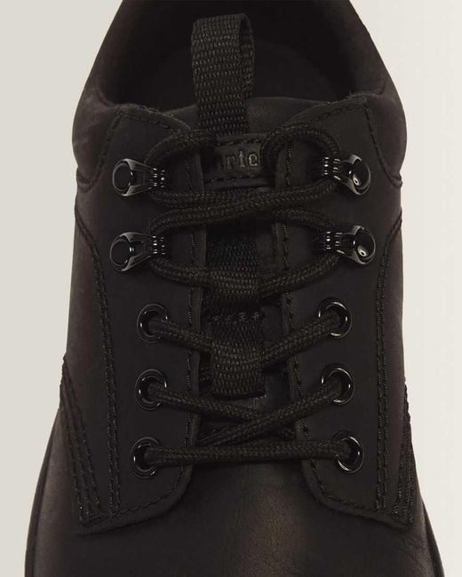 Dr. Martens Black Leather Reeder Extra Tough Utility Shoes for men
