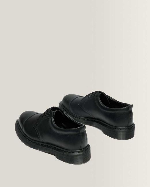 Dr. Martens Black 1461 Mhl 3 Eye Leather Shoes for men