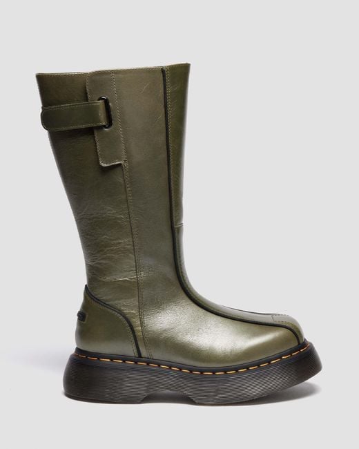 Botas buzz hi de piel eclipse Dr. Martens de color Green