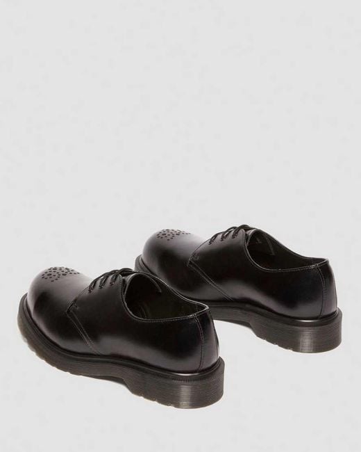 Dr. Martens Black 1461 Analine Leather Steel Toe Shoes Brogues for men