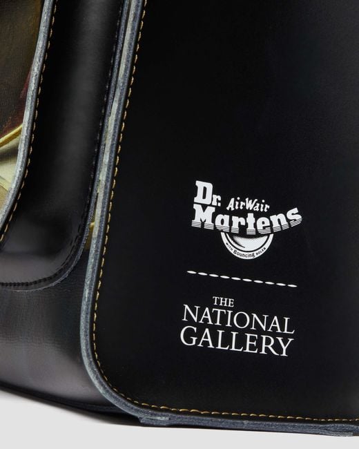 Dr. Martens Black The National Gallery Harmen Steenwyck Leather Backpack for men