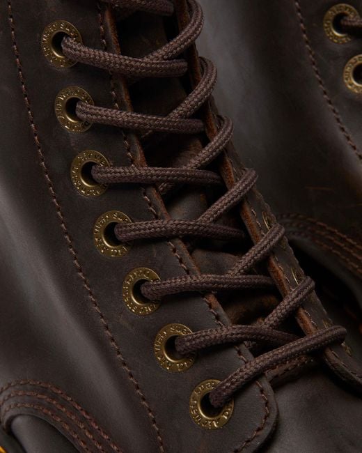 Dr. Martens Sinclair Crazy Horse Leren Platform Schoenen in het Black voor heren