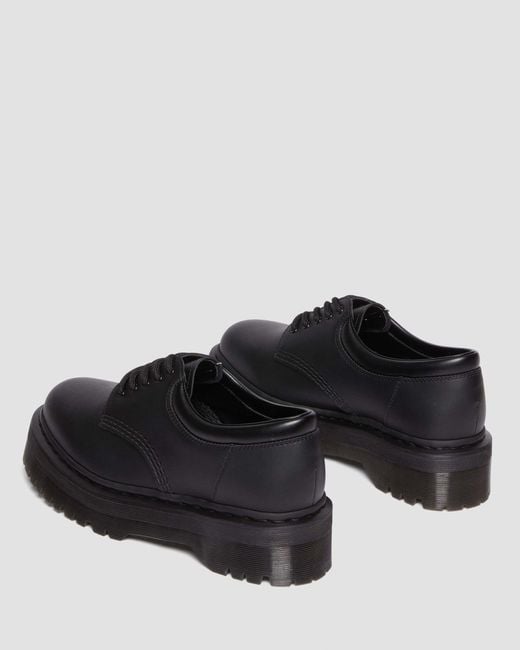 Dr. Martens Black Vegan 8053 Quad Mono Leather Shoes for men