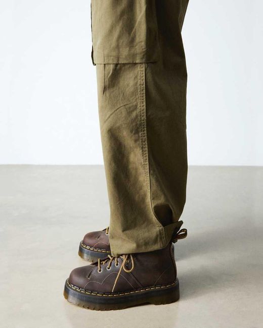 Dr. Martens Brown Church Arc Crazy Horse Platform Monkey Boots for men