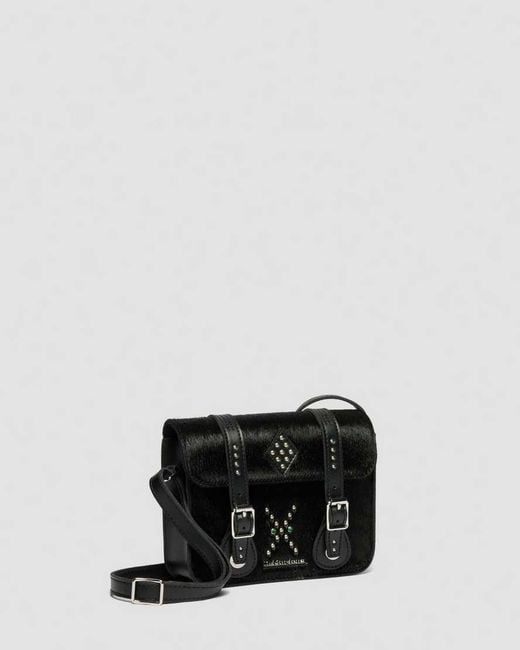 Dr. Martens Black 7" Hair On & Kiev Leather Satchel