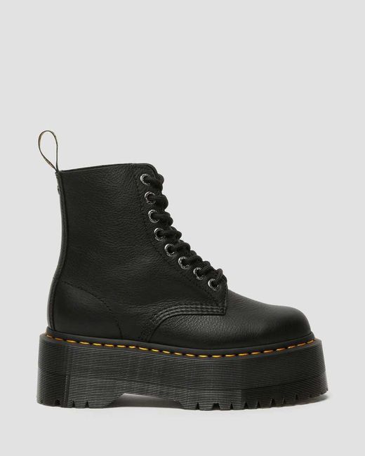 Dr. Martens Black 1460 pascal max plateaustiefel aus leder
