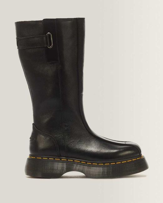 Dr. Martens Black Buzz Hi Gloss Leather Boots