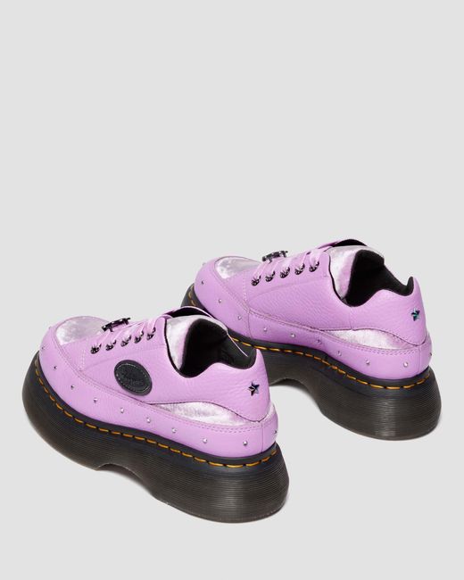 Dr. Martens Buzz Bratz 5-Eye Leather Shoes in Pink | Lyst