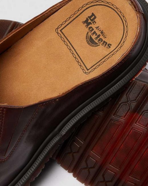 Dr. Martens Brown San Leather Mules for men