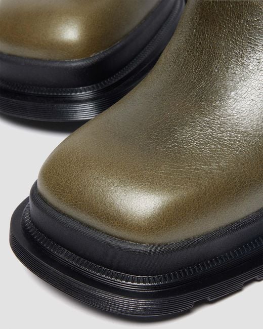 Dr. Martens Black Maybole Chelsea Square Toe Leather Boots