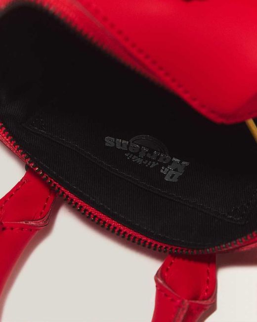 Dr. Martens Red Mini Top Handle Kiev Leather Bag