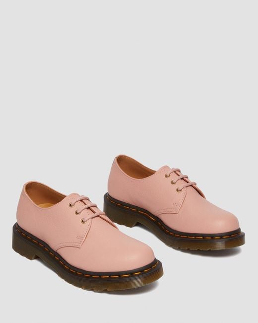 Dr. Martens Pink 1461 Women's Virginia Leather Oxford Shoes
