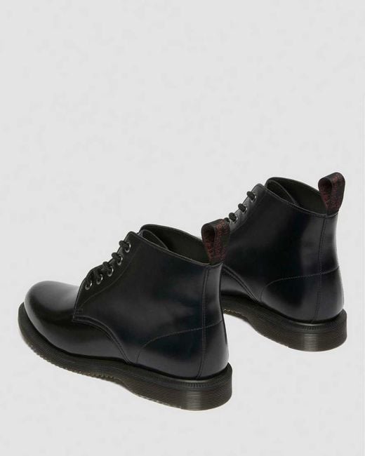 Dr. Martens Black Emmeline Leather Lace-Up Boots Boots