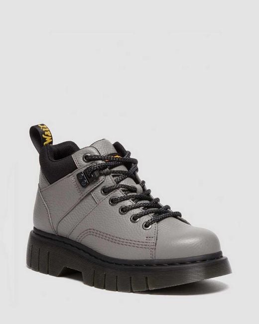 Dr. Martens Black Woodard Leather Lace Up Ankle Boots for men