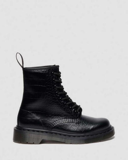 Dr. Martens Black 1460 Croco