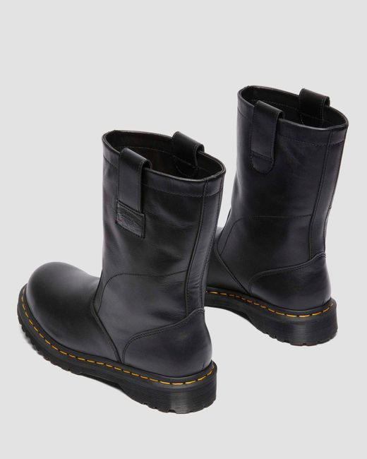 Dr. Martens 2295 Decon Stüssy​ Leather Biker Boots in Black for