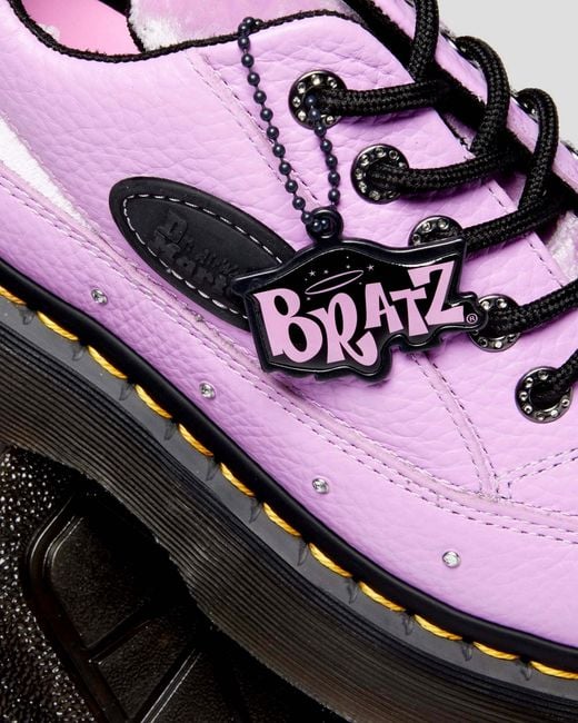 Dr. Martens Buzz Bratz 5-Eye Leather Shoes in Pink | Lyst