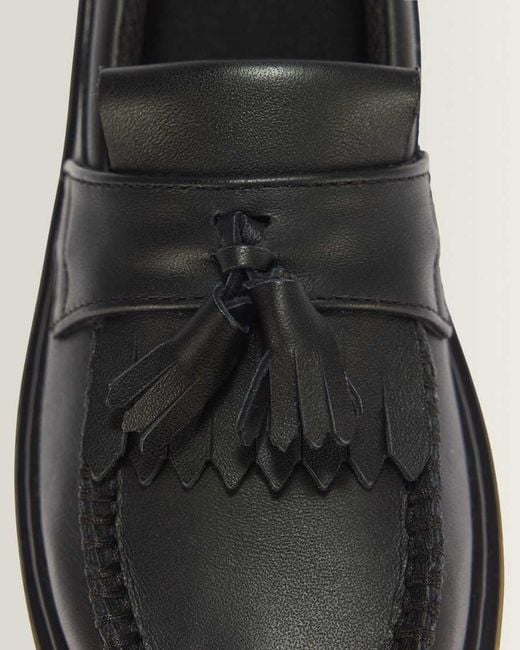 Dr. Martens Black Adrian Youth Leather Loafers for men