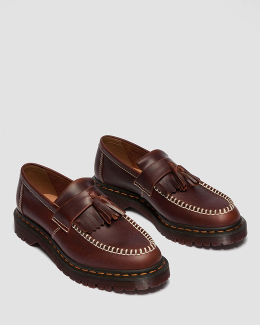 Dr. Martens Adrian Orleans Leren Tassel Loafers in het Brown voor heren