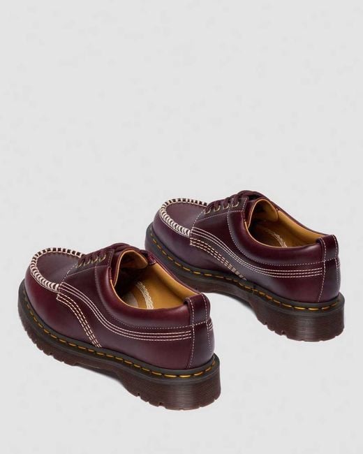 Dr. Martens Brown Lowell Leather Moc Toe Shoes for men