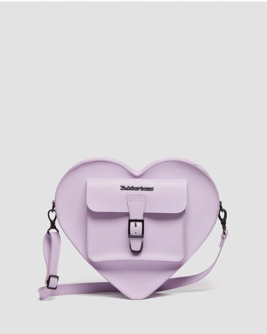 Dr. Martens Purple Heart Shaped Leather Backpack