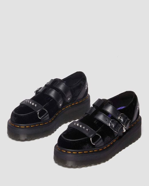 限定版/Dr.Martens Ramsey Creeper Wednesday 編み上げサンダル RAMSEY WEDNESDAY PLATFORM CREEPERS in Black | Dr. Martens